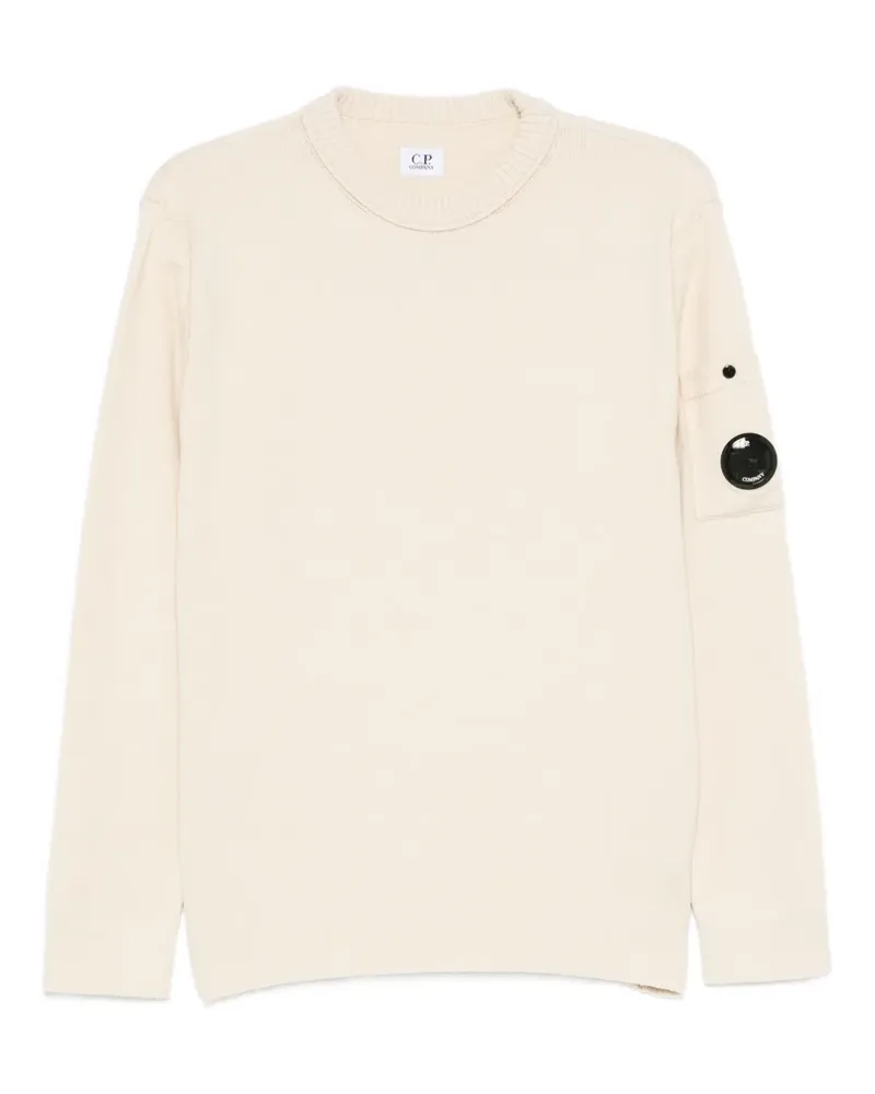 C.P. Company Pullover mit Linsen-Detail - Nude Nude