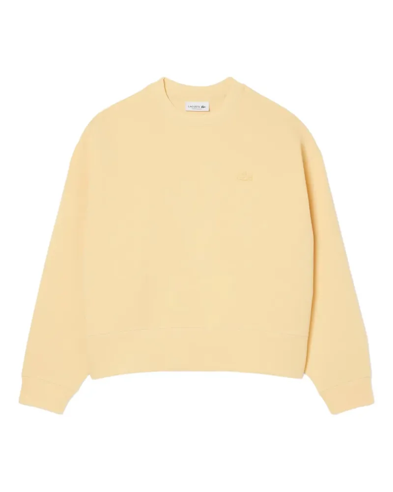 Lacoste Sweatshirt mit Logo-Patch - Gelb Gelb