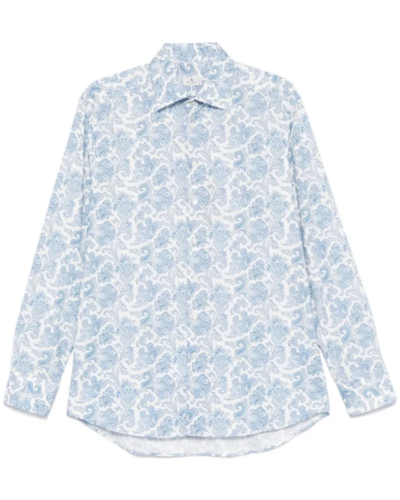 Etro Hemd mit Paisleymuster - Blau Blau