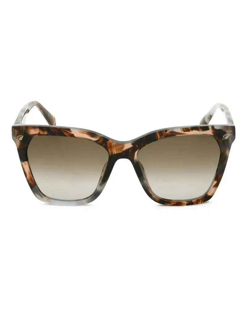 Blumarine Sonnenbrille mit eckigem Gestell - Braun Braun