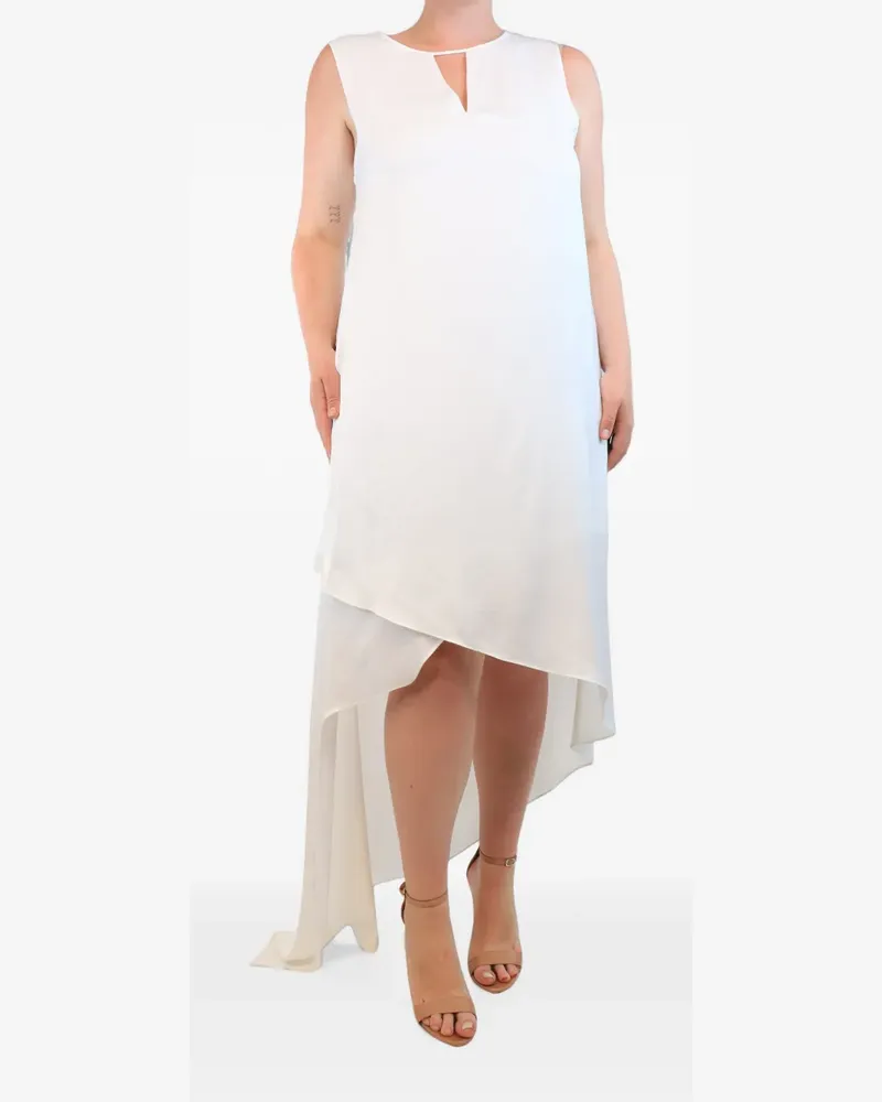 BCBGMAXAZRIA asymmetric-hem sleeveless dress - Weiß Weiß