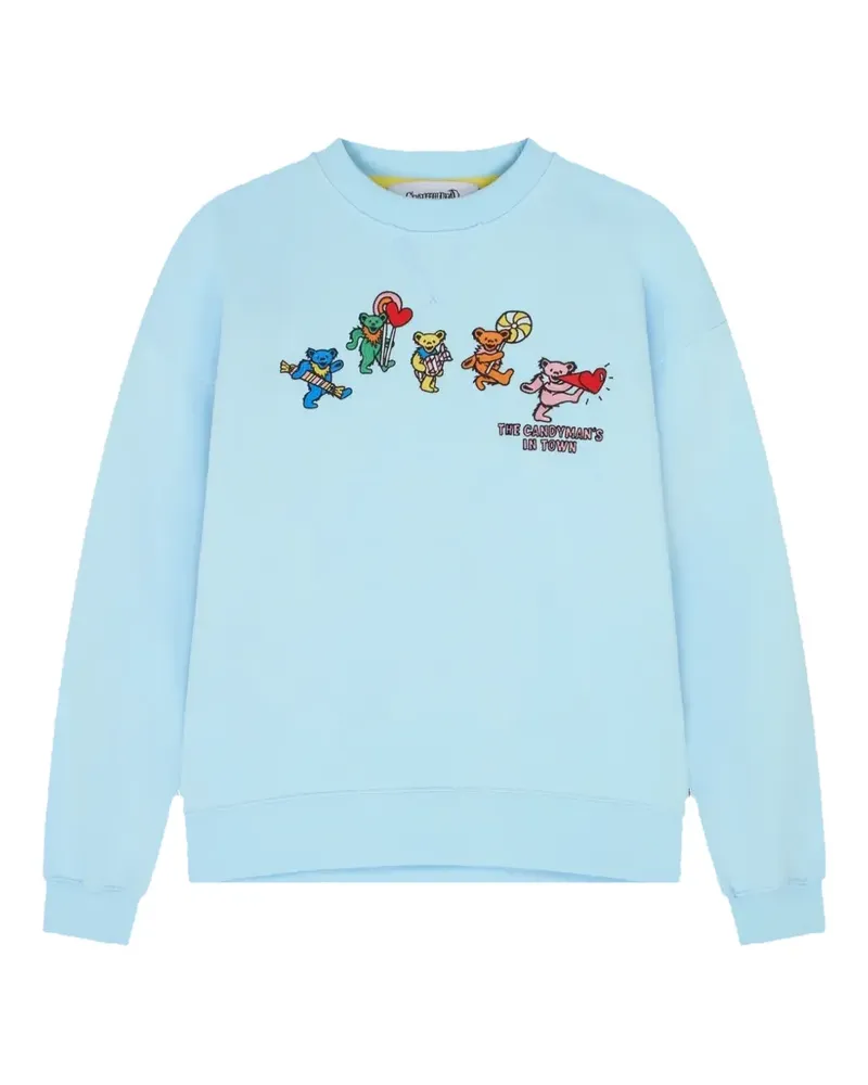 Mira Mikati x Grateful Dead Candyman Sweatshirt mit Stickerei - Blau Blau