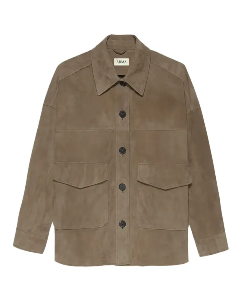 Arma Kaylee suede jacket - Braun Braun