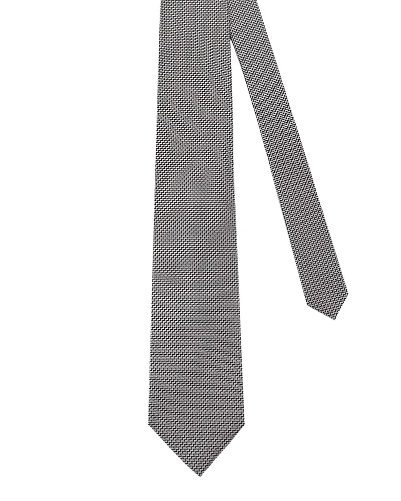 Tom Ford patterned tie - Schwarz Schwarz