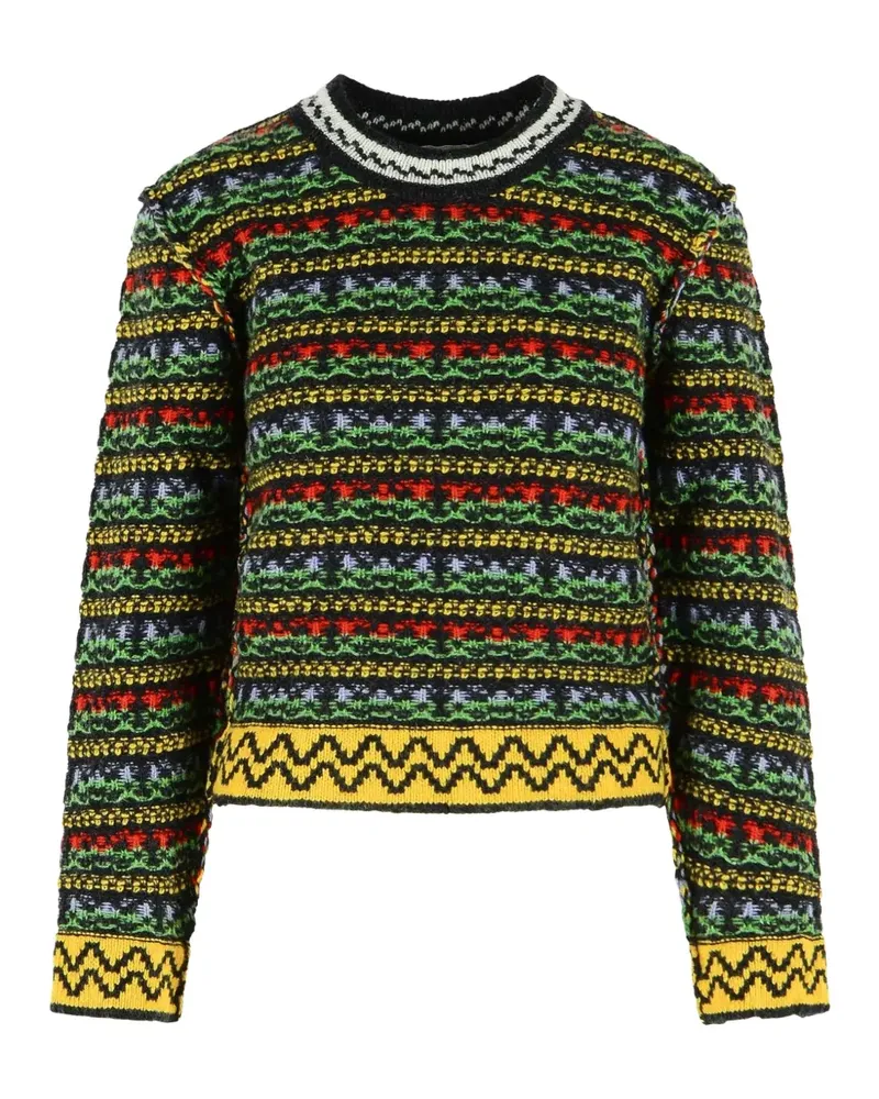 Marni Gestreifter Pullover - Schwarz Schwarz