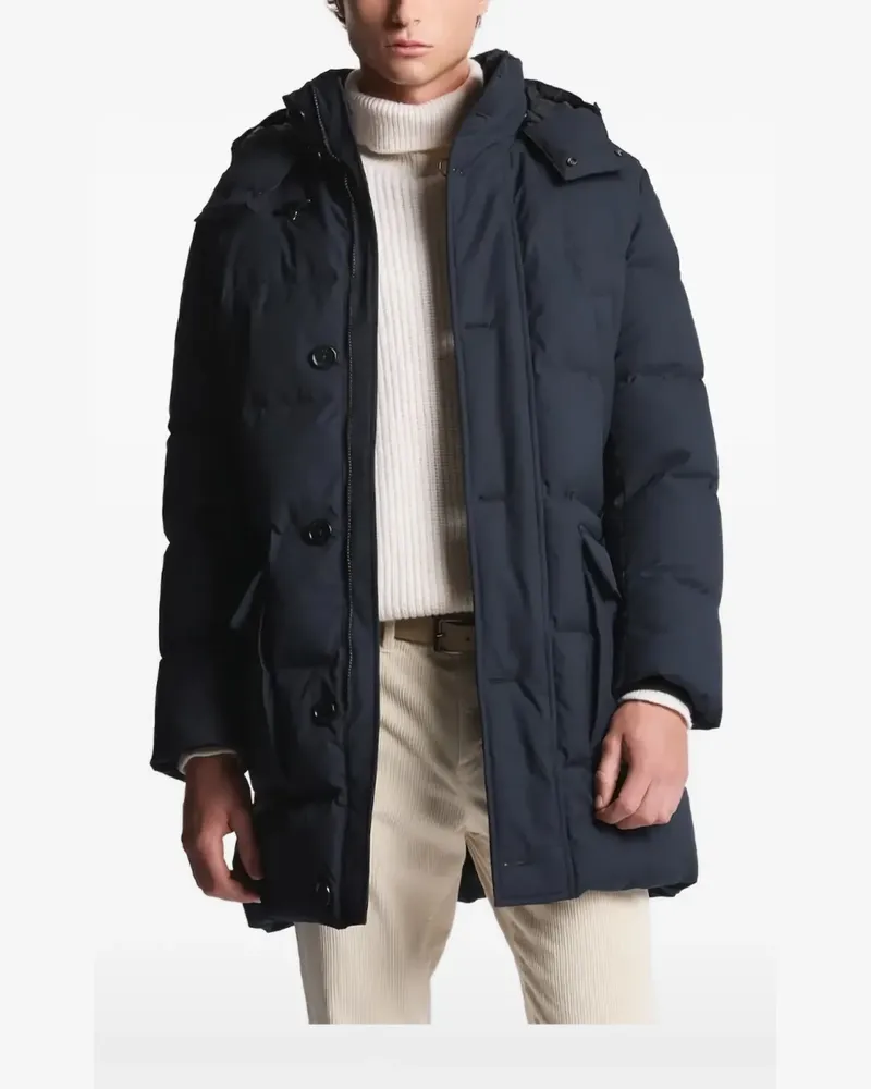 Fay Jakna gabardine parka - Blau Blau