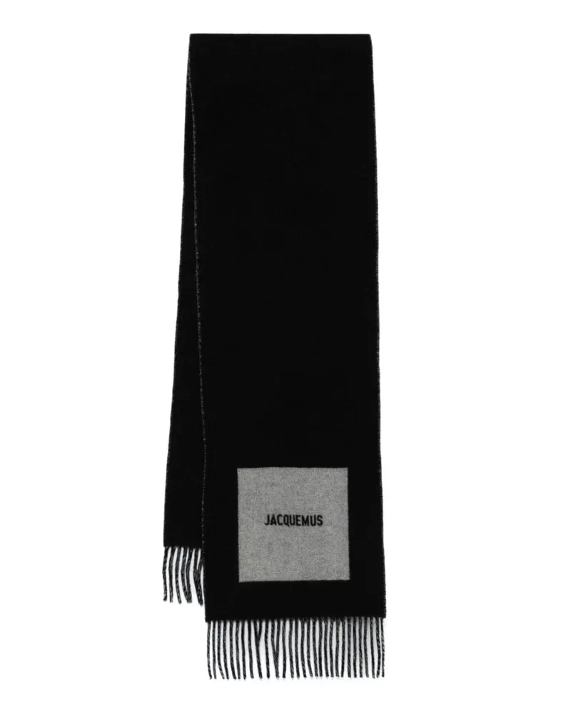 Jacquemus L'Echarpe Rond Carre Schal - Schwarz Schwarz