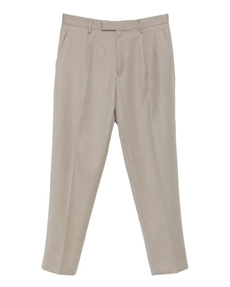 Ermenegildo Zegna pleated-front trousers - Nude Nude