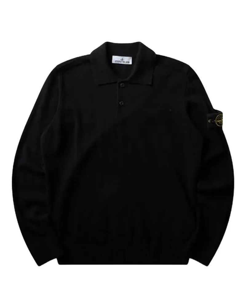 Stone Island 5100018 light rws geelong wool jumper - Schwarz Schwarz