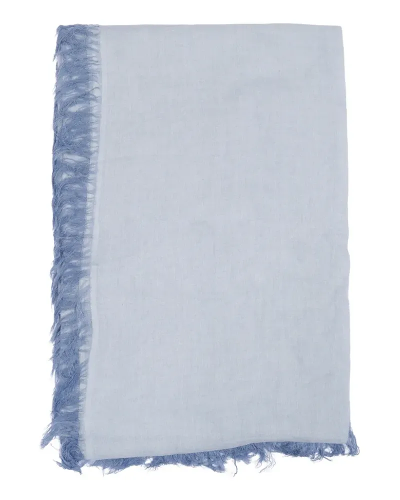 Faliero Sarti Kashy frayed scarf - Blau Blau