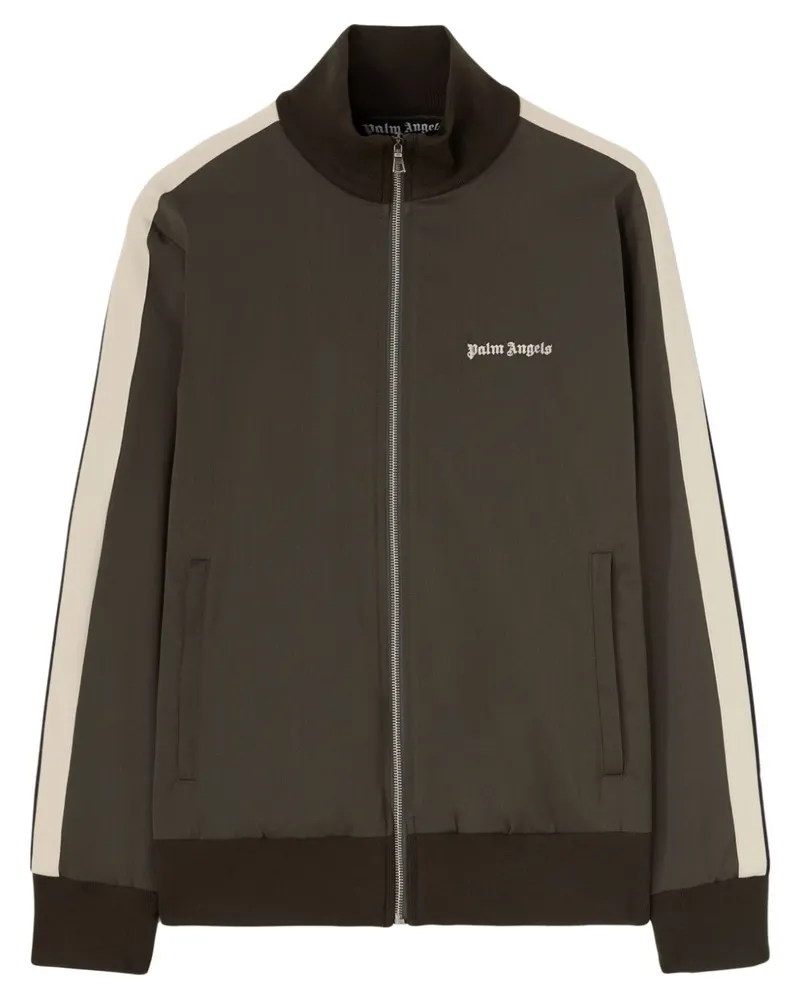 Palm Angels Jacke mit Logo-Stickerei - Grün Grün