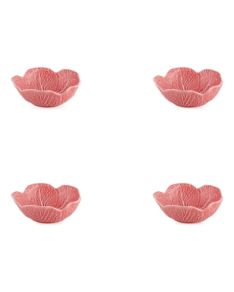 Bordallo Pinheiro Große Couve Schalen (4er-Set) - Rosa Rosa