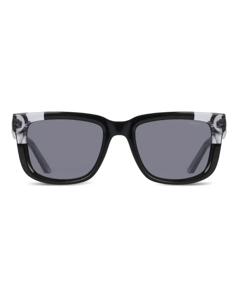 Nike Sonnenbrille mit eckigem Gestell - Schwarz Schwarz