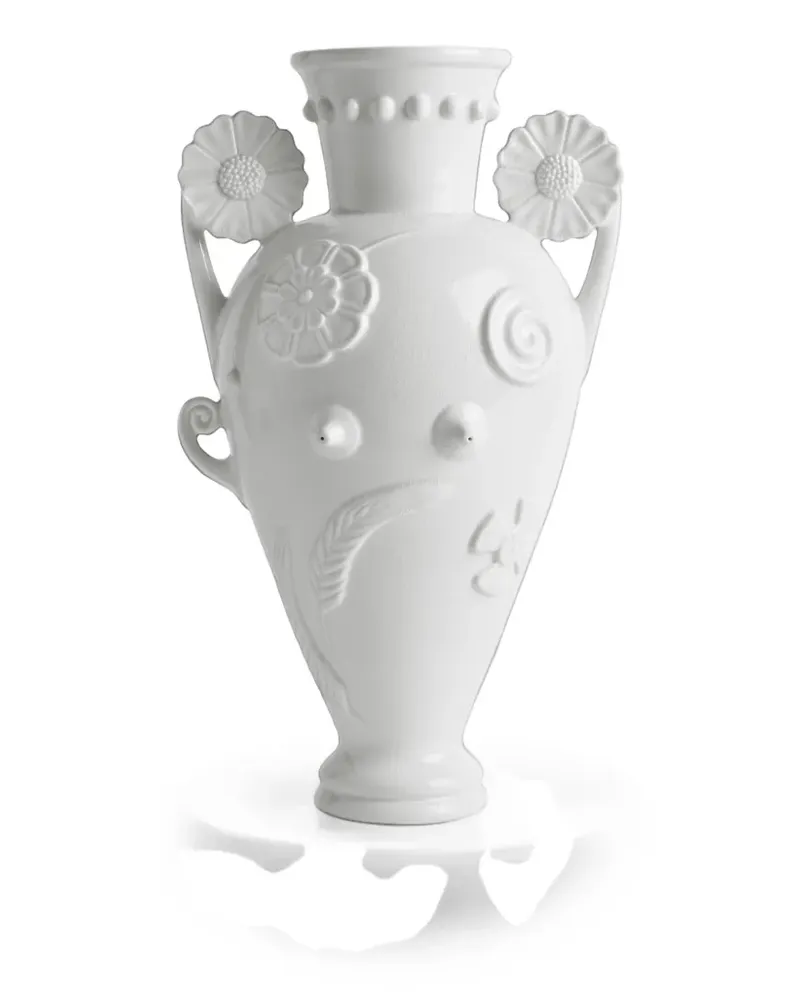 L’OBJET Pantheon Persephone Porzellanvase (47cm x 26,5cm) - Weiß Weiß