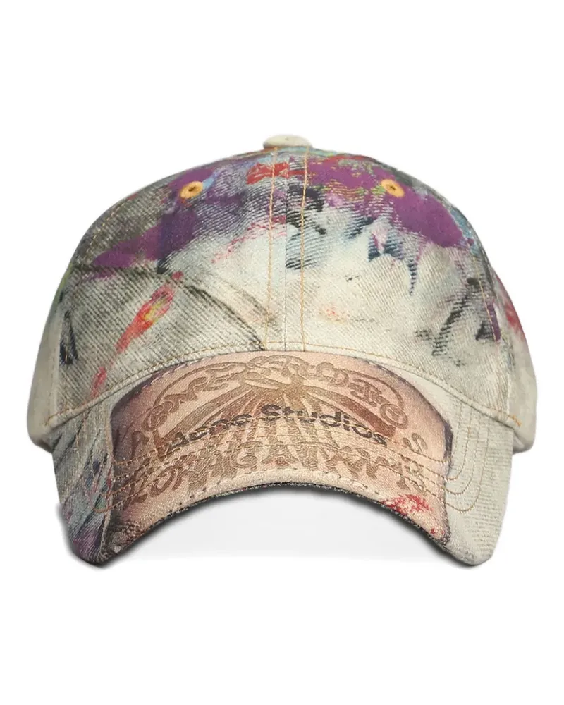 Acne Studios Baseballkappe mit Trompe-l'oeil-Print - Nude Nude
