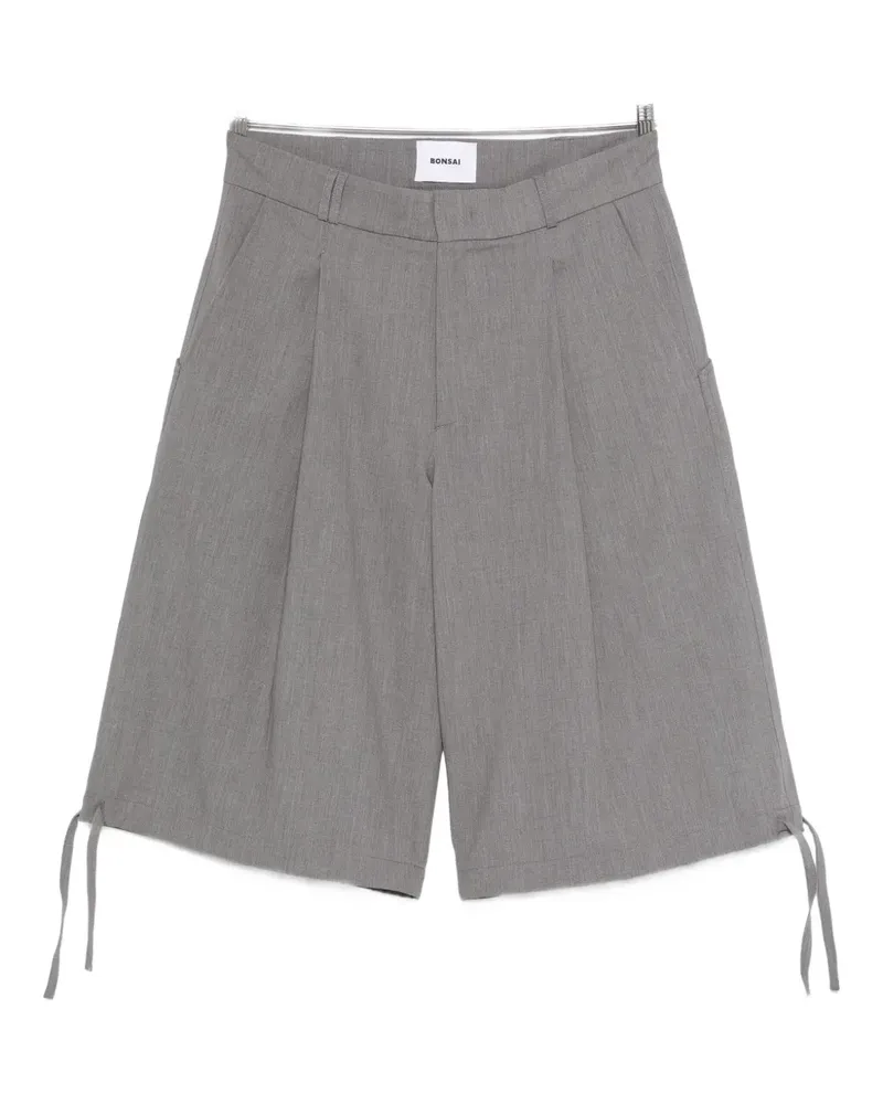 BONSAI Shorts aus Schurwollgemisch - Grau Grau