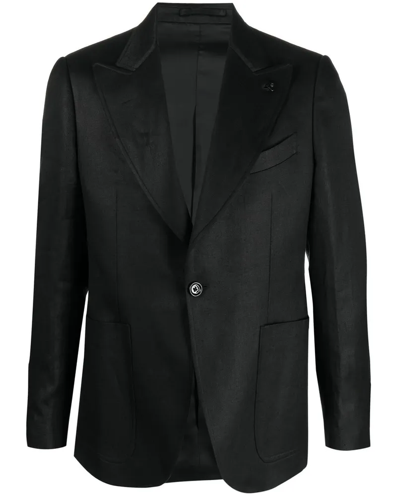 LARDINI Einreihiges Sakko - Schwarz Schwarz