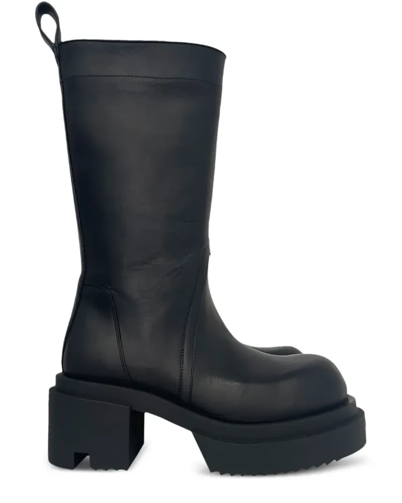 Rick Owens Stiefel mit Lasche 60mm - Schwarz Schwarz