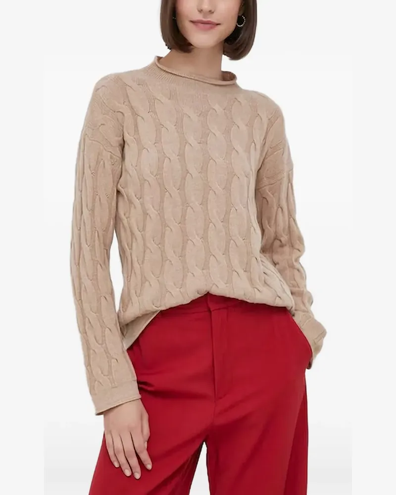 Benetton cable knit jumper - Nude Nude