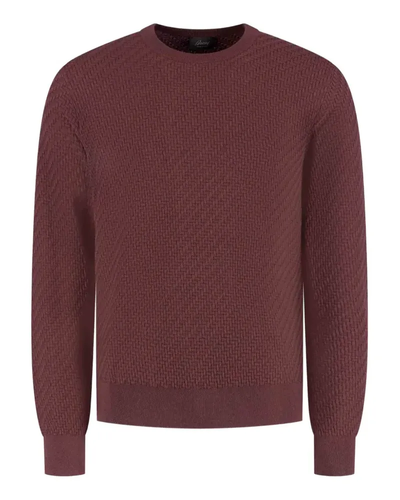 Brioni Pullover mit rundem Ausschnitt - Rot Rot