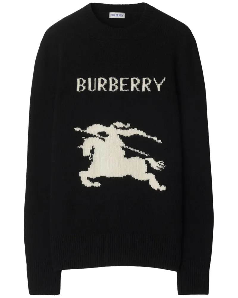 Burberry Pullover mit Ritteremblem - Schwarz Schwarz