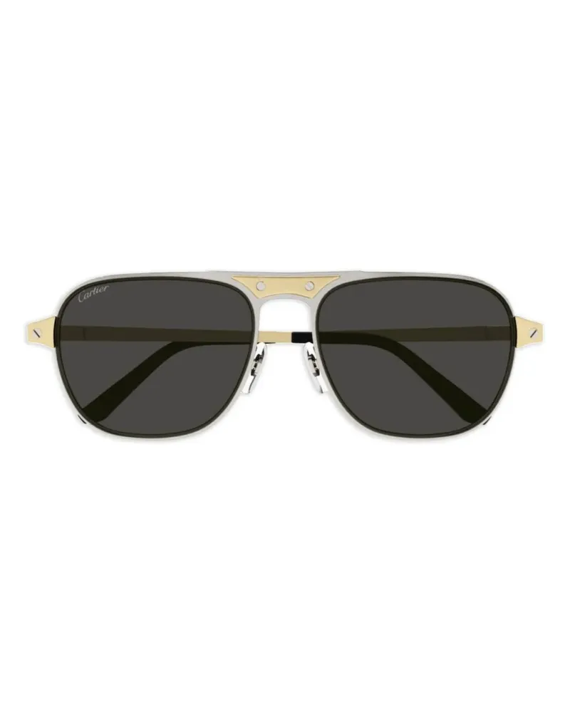 Cartier Eckige Sonnenbrille - Gold Gold