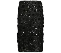 Rock mit Pailletten - Schwarz