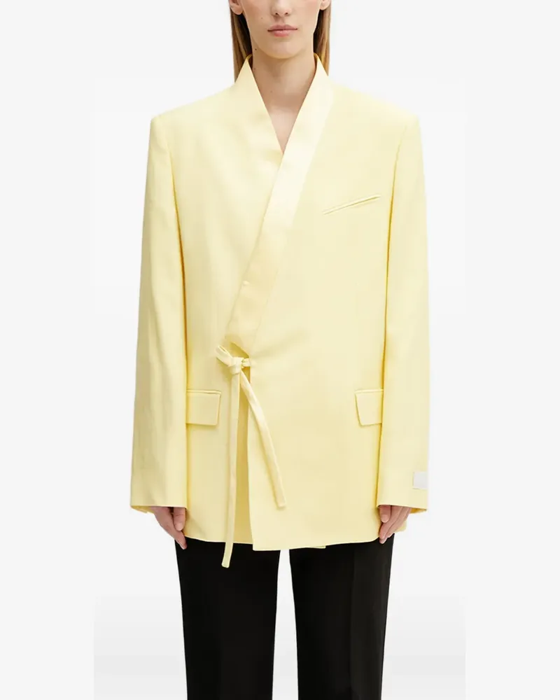 Kenzo wrap-style blazer - Gelb Gelb