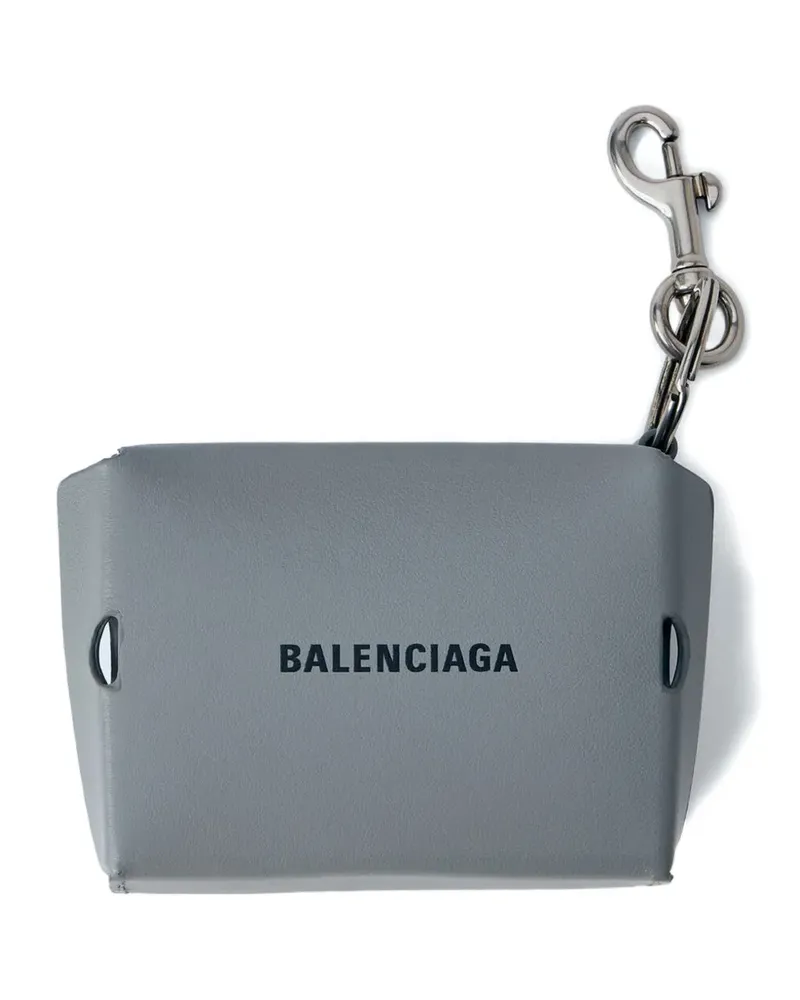 Balenciaga embossed logo key holder - Grau Grau