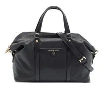 Shopper aus gekörntem Leder - Schwarz