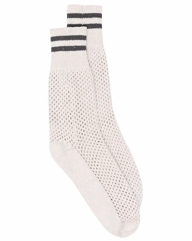 Brunello Cucinelli Socken mit Lochmuster - Nude Nude