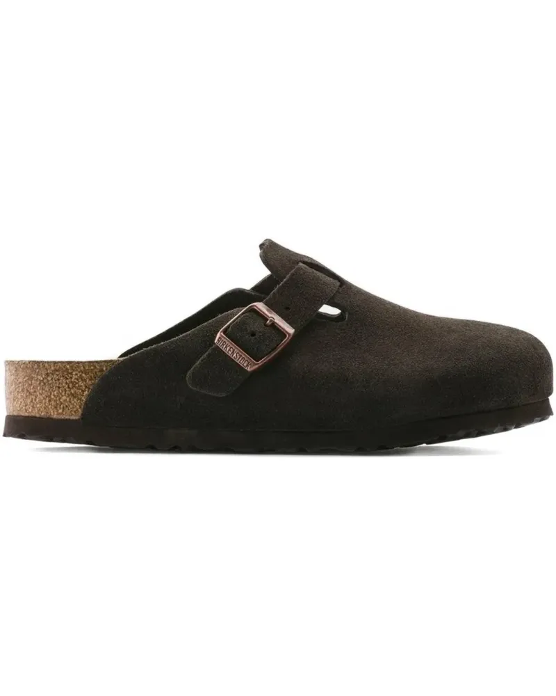 Birkenstock Boston Mules mit Schnalle - Braun Braun