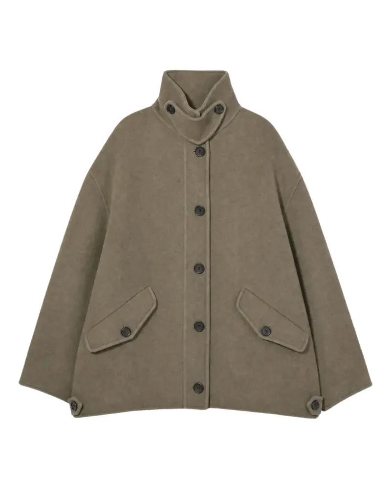 IRO button-up high-neck coat - Grün Grün