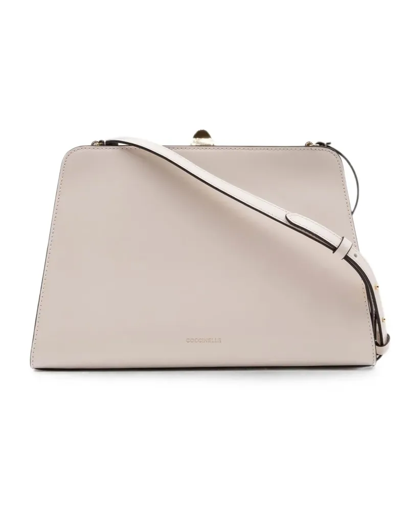 Coccinelle Liv leather shoulder bag - Nude Nude