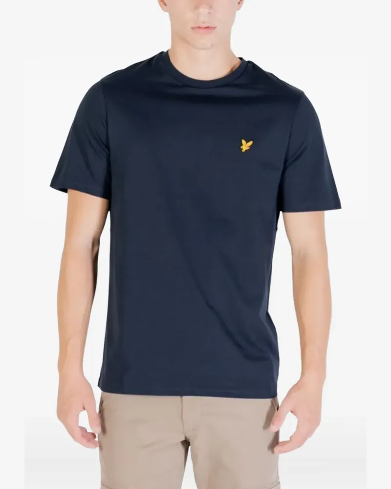 Lyle & Scott T-Shirt mit rundem Ausschnitt - Blau Blau