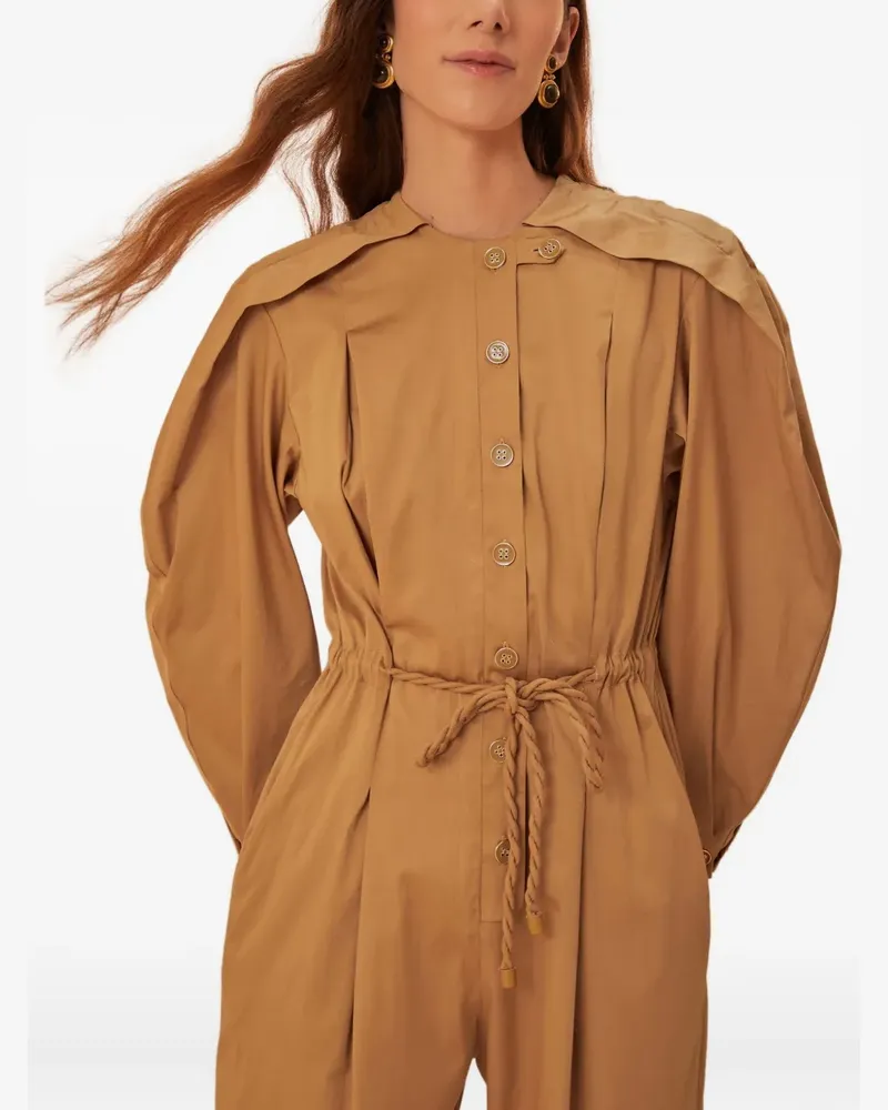 FARM Rio raglan-sleeve jumpsuit - Braun Braun