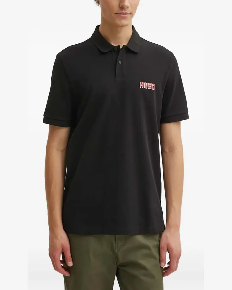 HUGO BOSS Klassisches Poloshirt - Schwarz Schwarz