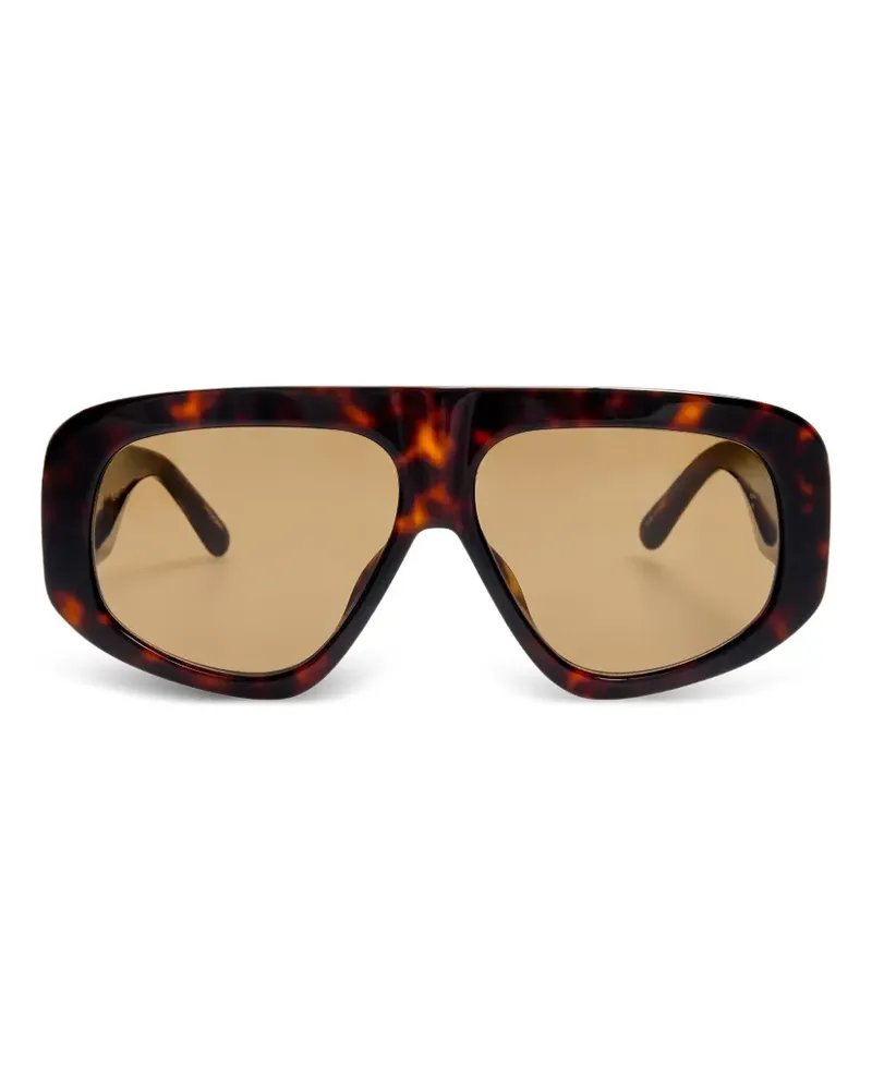 Linda Farrow geometric sunglasses - Braun Braun