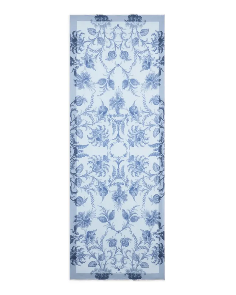 Etro floral-print scarf - Blau Blau