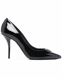 Dolce & Gabbana Spitze Pumps mit DG-Schild Schwarz