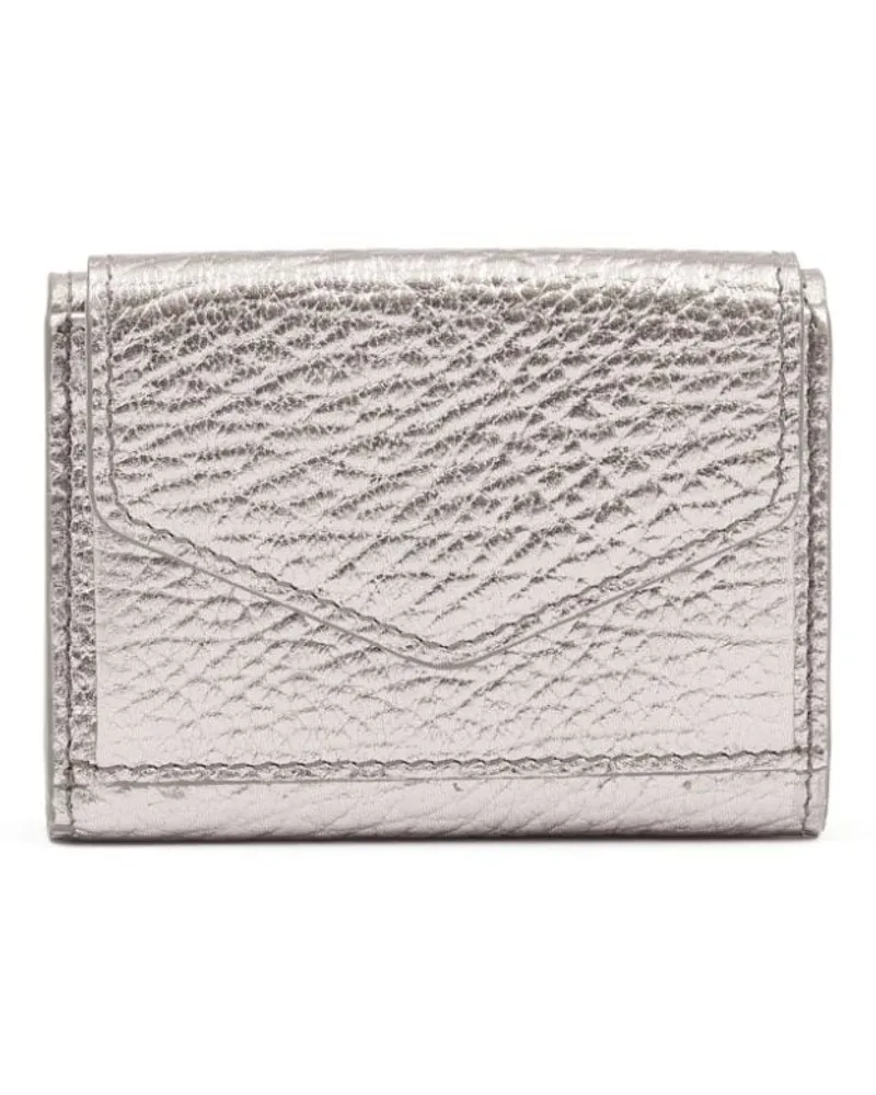 Maison Margiela Portemonnaie mit Ziernähten - Silber Silber