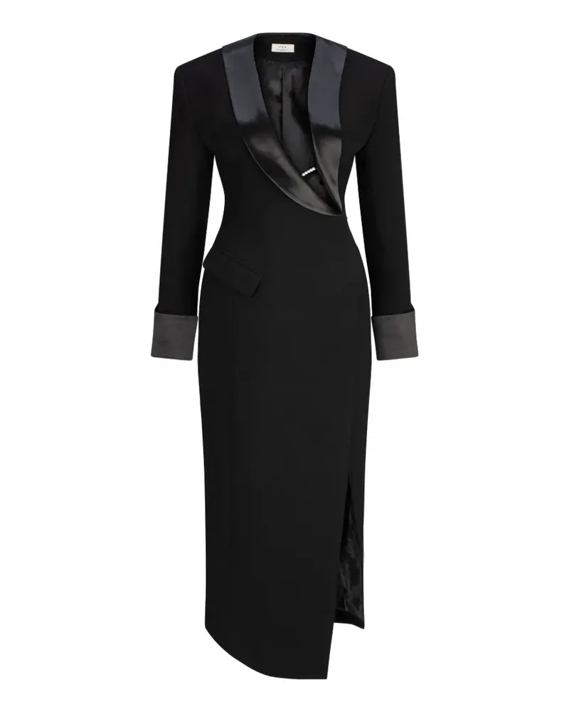 Atoir Veda satin-trim cut-out midi dress - Schwarz Schwarz