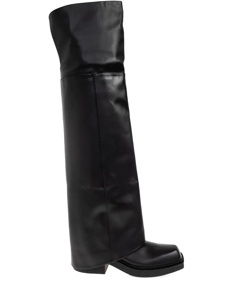 Vic Matié Lockere Stiefel mit eckiger Kappe - Schwarz Schwarz