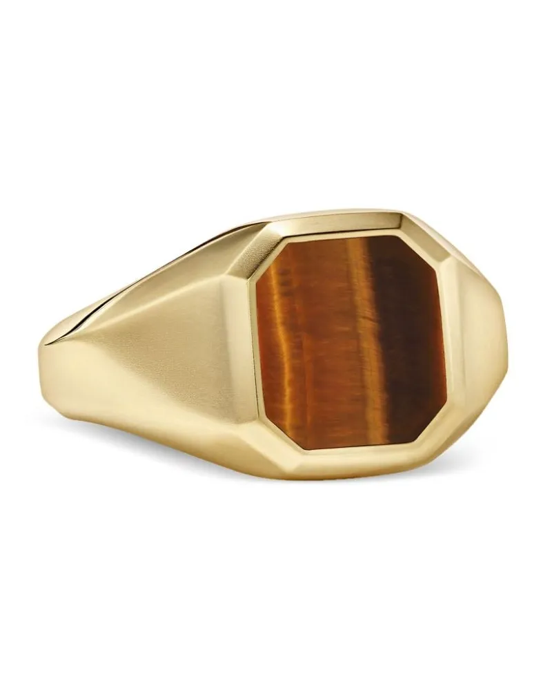 David Yurman 18kt Streaming Gelbgoldsiegelring