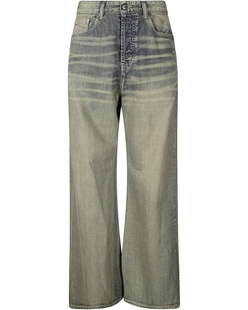 Diesel Jeans mit Tragefalten - Blau Blau