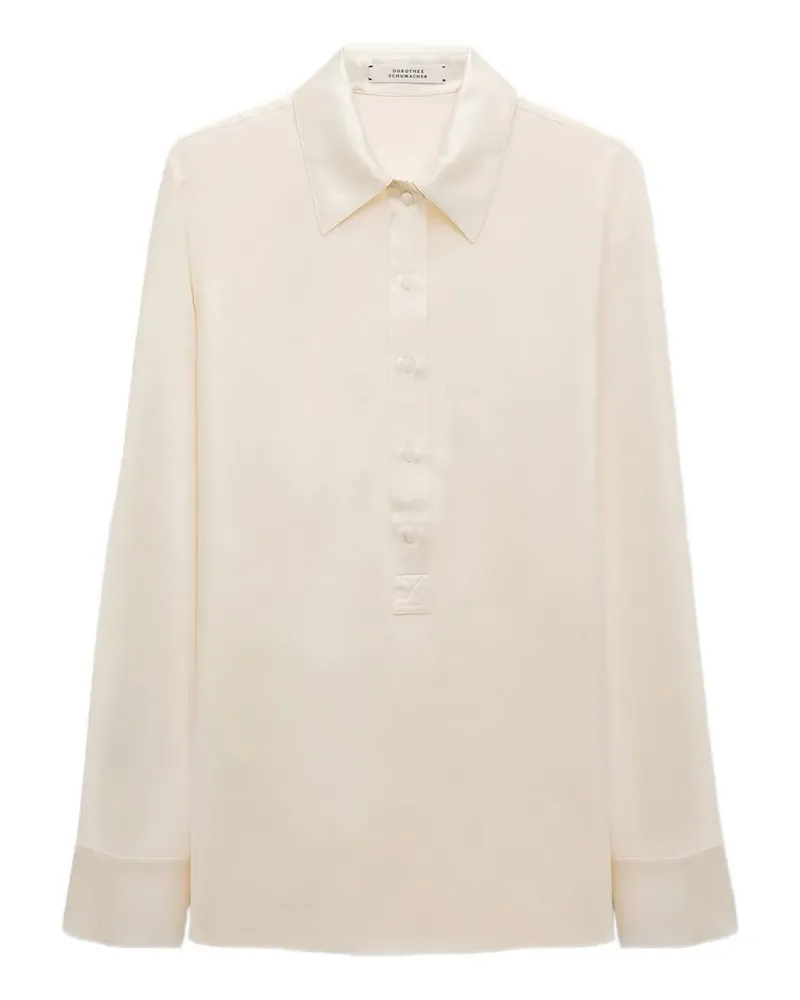 Dorothee Schumacher Sense of Shine Seidenhemd - Nude Nude