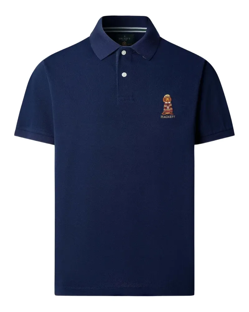 Hackett Besticktes Poloshirt - Blau Blau