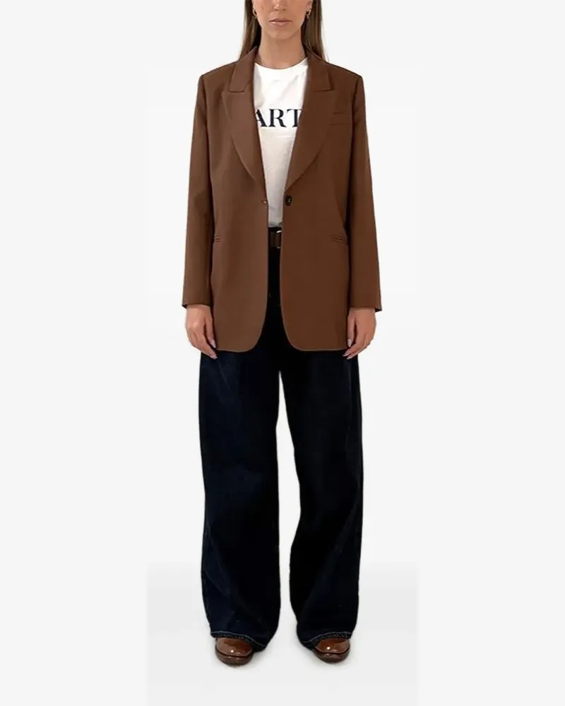 ..,merci Einreihige Jacke - Braun Braun