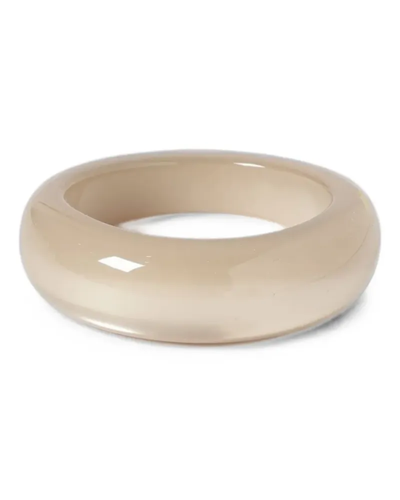 Emporio Armani engraved-logo bracelet - Nude Nude