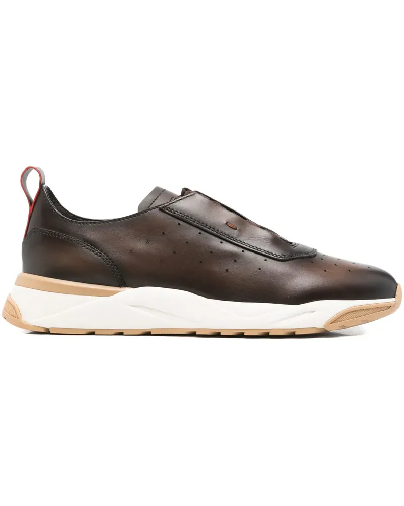 Santoni Innova Sneakers aus Wildleder - Braun Braun